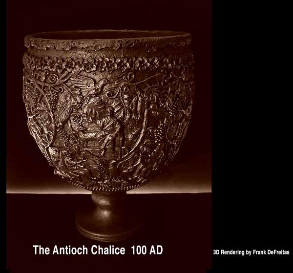 Photo of the Great Chalice of Antioch. The Cup of the Last Supper.