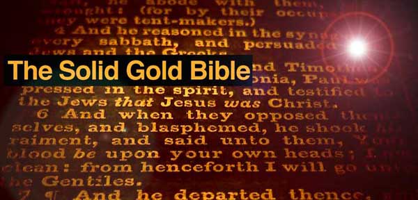 The De La Rue 24k gold ink new testament can be viewed at any Wonders of the Bible exhibit.