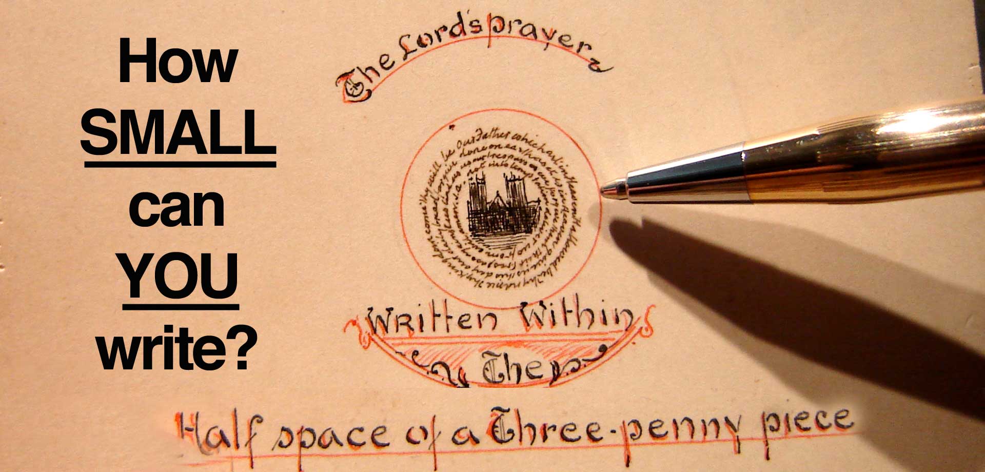 Smallest Handwriting in the World