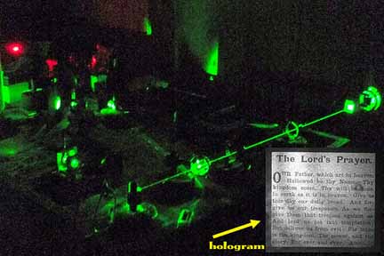 Laser Lord's Prayer